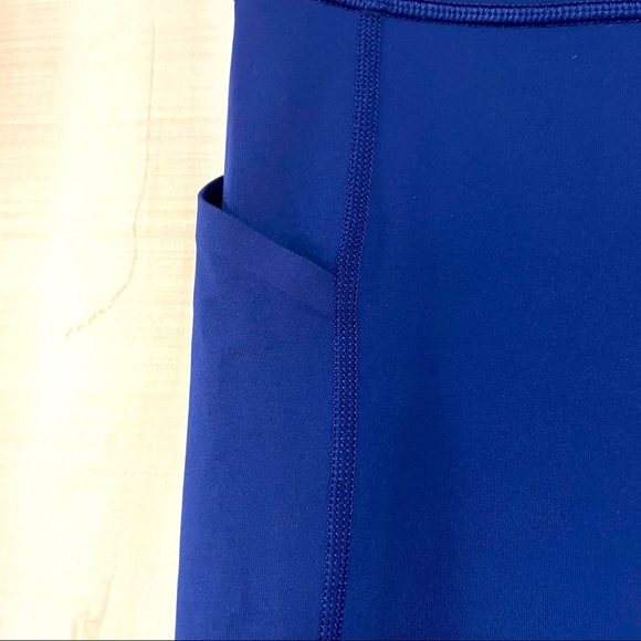 Lululemon Pace Rival Crop Hero Blue Green Pockets - Picture 6 of 8
